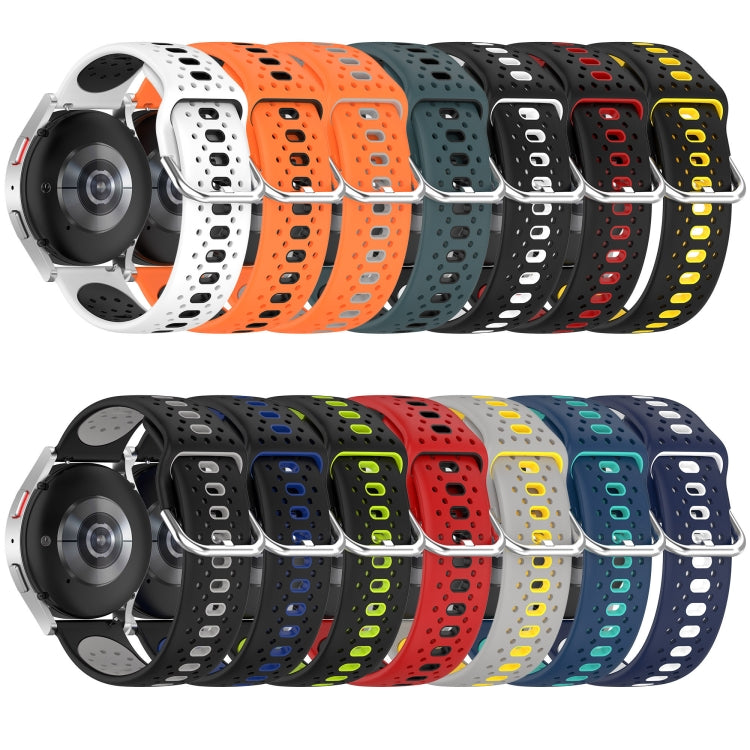 20mm 透氣雙色硅膠手錶帶, For Huawei Watch 2, For Honor Watch ES, For Honor Magic Watch2 42mm