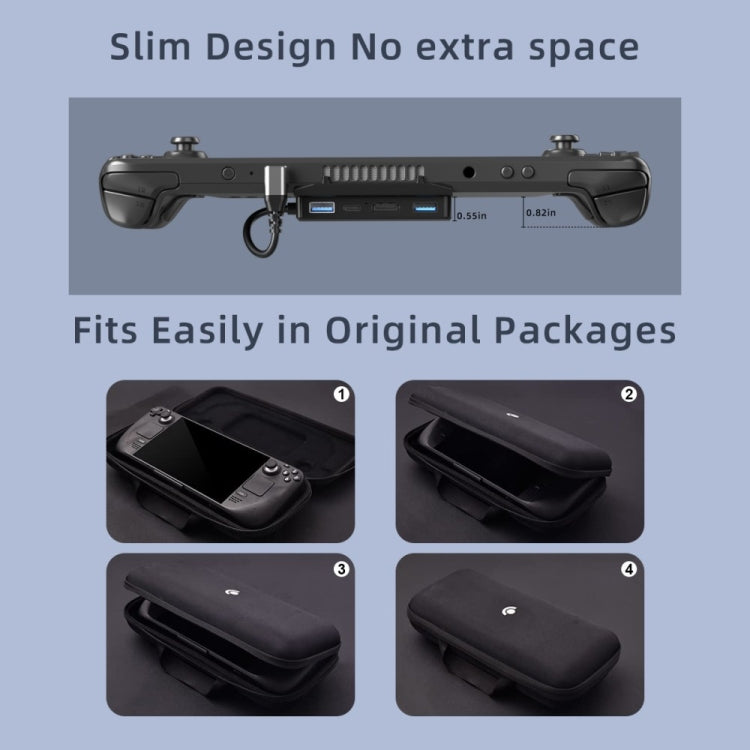 V266 適用於Steam Deck 5合1支架擴展塢充電底座 支持4K/60Hz USB3.0