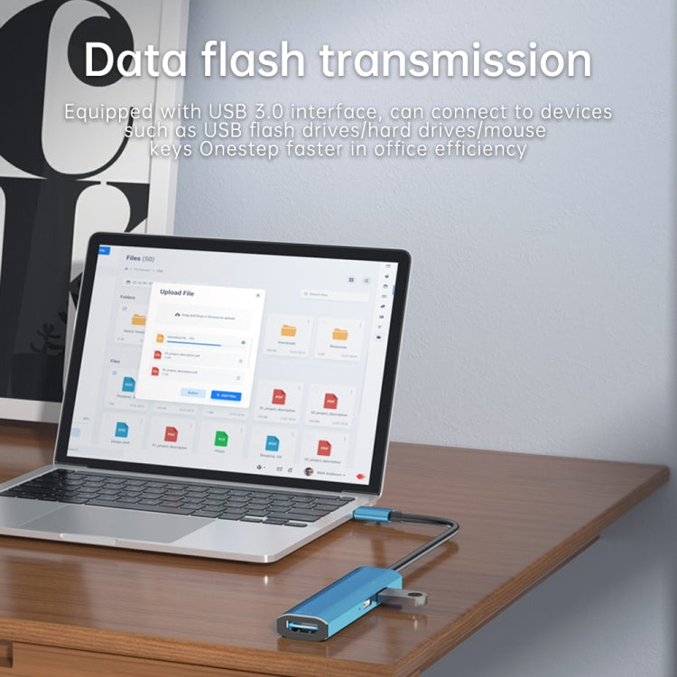 V264 3合1 Type-C轉USB3.0 + PD3.0 + HD2.0 3端口分配器OTG集線器