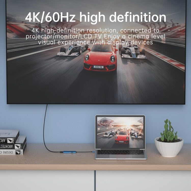 V264 3合1 Type-C轉USB3.0 + PD3.0 + HD2.0 3端口分配器OTG集線器