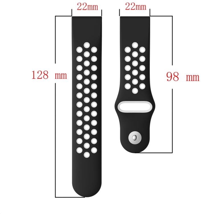 22mm 運動透氣硅膠錶帶