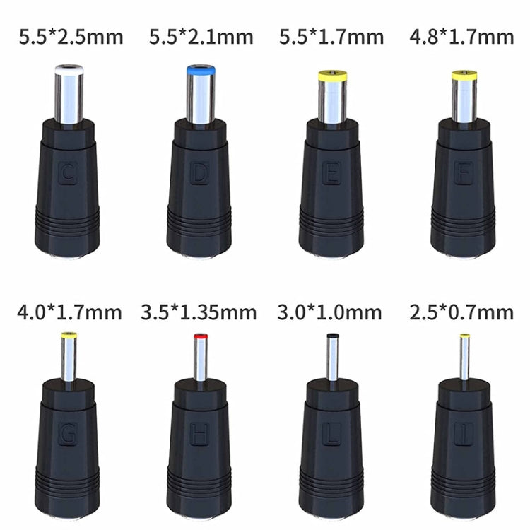USB 5V至DC 9V 5.5mm x 2.5mm桶形連接器轉換器升壓轉換器電源線 帶8個連接器適配器, 5V to DC 9V 5.5mm x 2.5mm