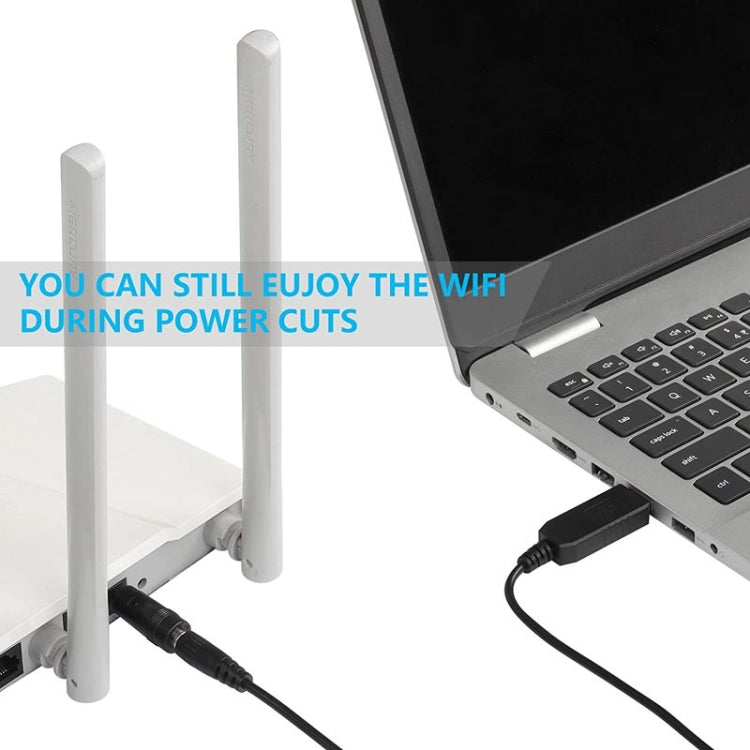 USB 5V至DC 9V 5.5mm x 2.5mm桶形連接器轉換器升壓轉換器電源線 帶8個連接器適配器, 5V to DC 9V 5.5mm x 2.5mm