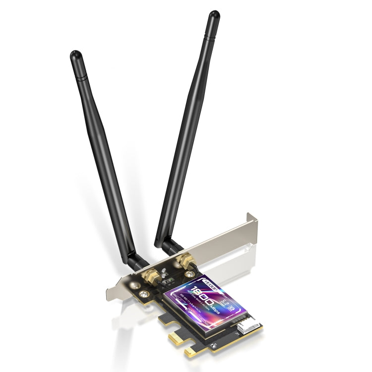 EDUP EP-9658 PCI-E WiFi 6 AX1800M 藍牙 5.2 適配器，適用於台式電腦，2.4GHz/5.8GHz雙頻無線PCI-E網卡