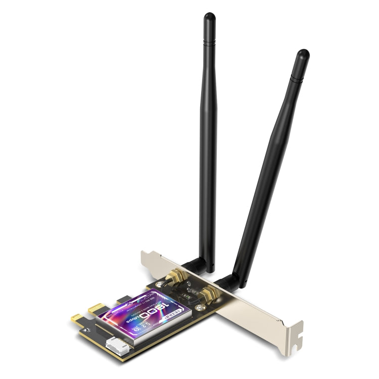EDUP EP-9658 PCI-E WiFi 6 AX1800M 藍牙 5.2 適配器，適用於台式電腦，2.4GHz/5.8GHz雙頻無線PCI-E網卡
