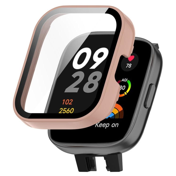 適用於紅米 Watch 3 ENKAY Hat-Prince PC邊框+鋼化膜一體手錶保護殼
