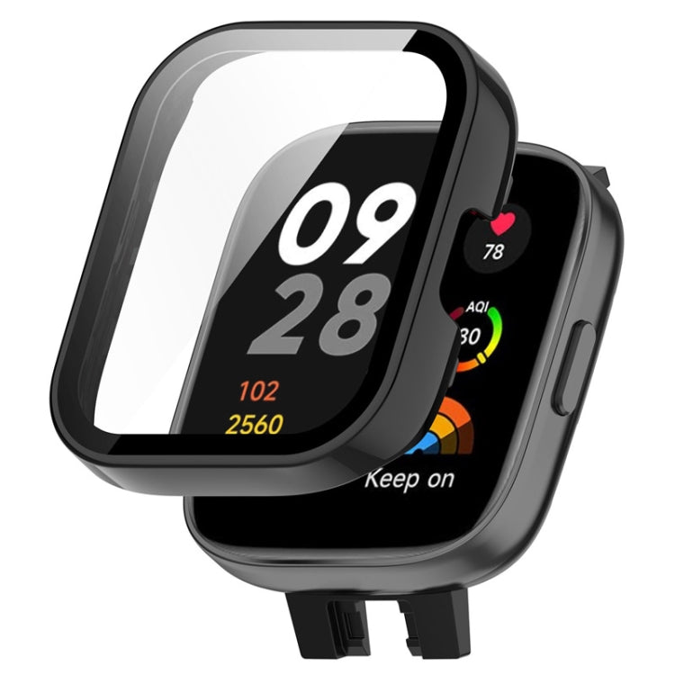 適用於紅米 Watch 3 ENKAY Hat-Prince PC邊框+鋼化膜一體手錶保護殼
