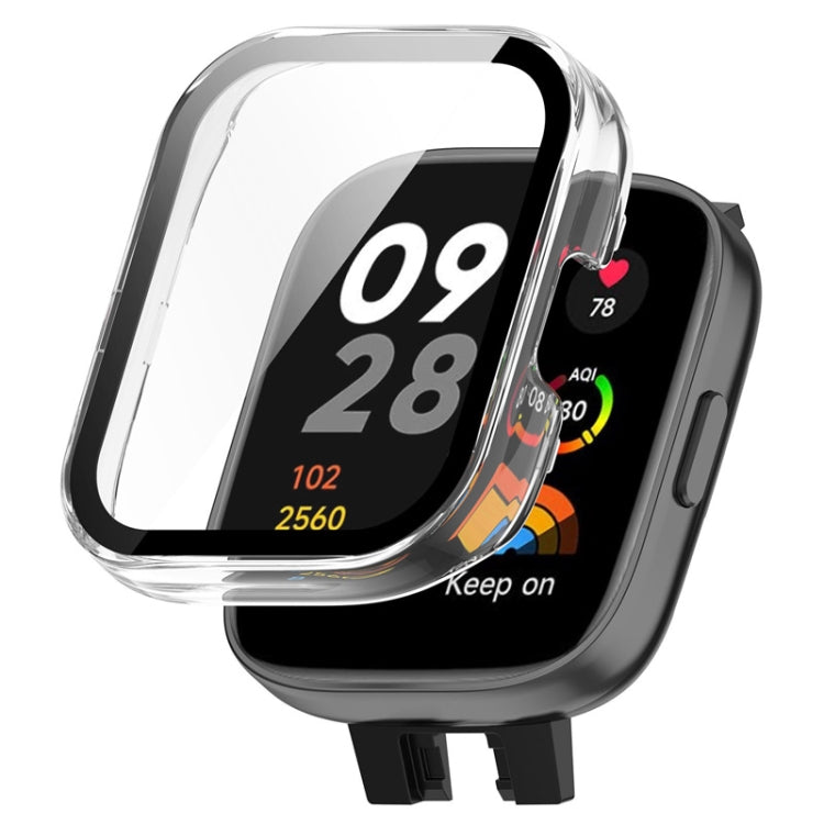 適用於紅米 Watch 3 ENKAY Hat-Prince PC邊框+鋼化膜一體手錶保護殼