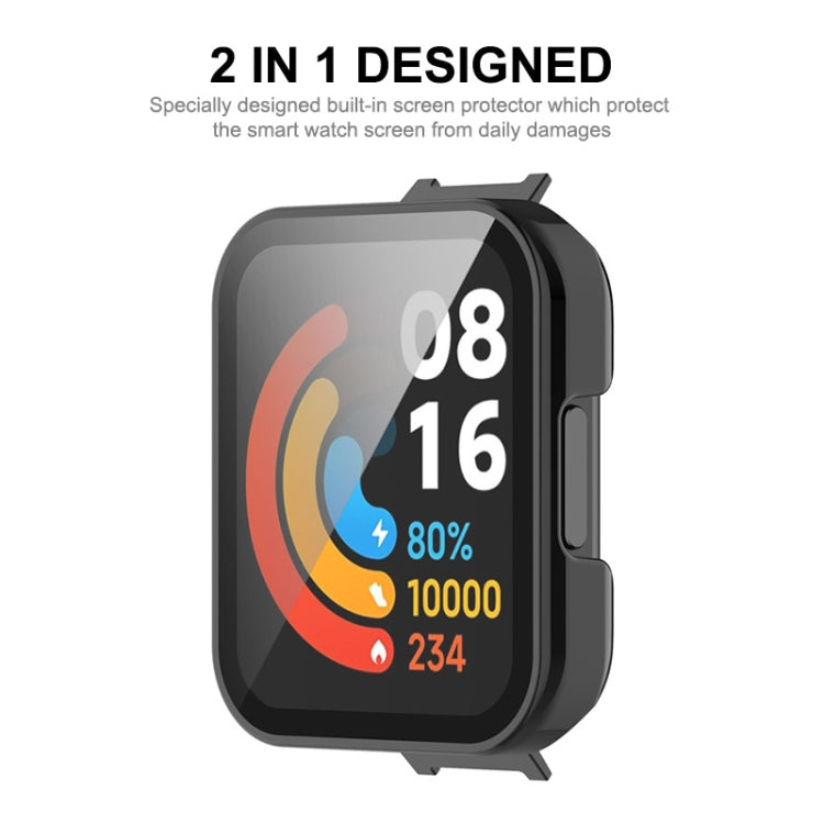 適用於紅米 Watch 3 ENKAY Hat-Prince PC邊框+鋼化膜一體手錶保護殼