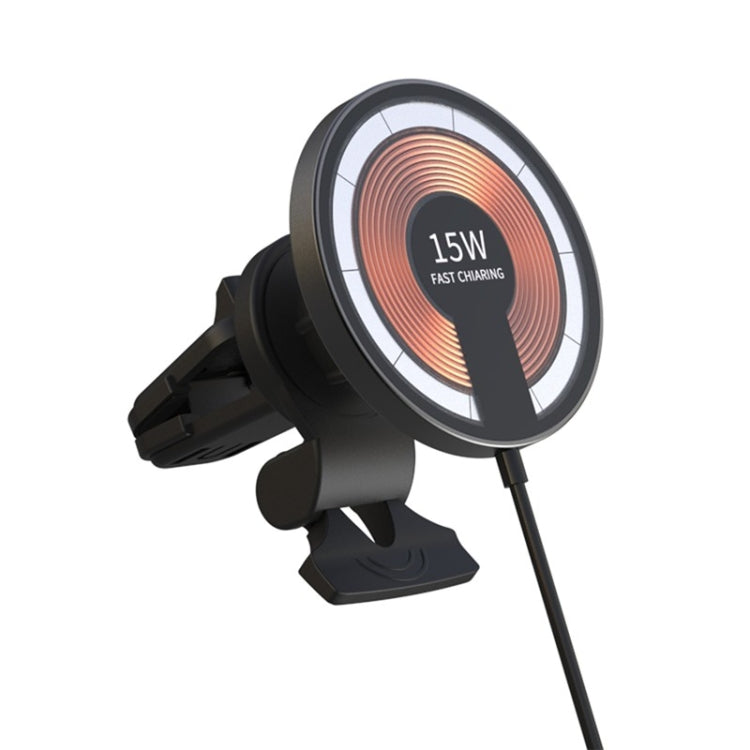 T09 2合1透明車載磁性無線充電器15W快速充電座