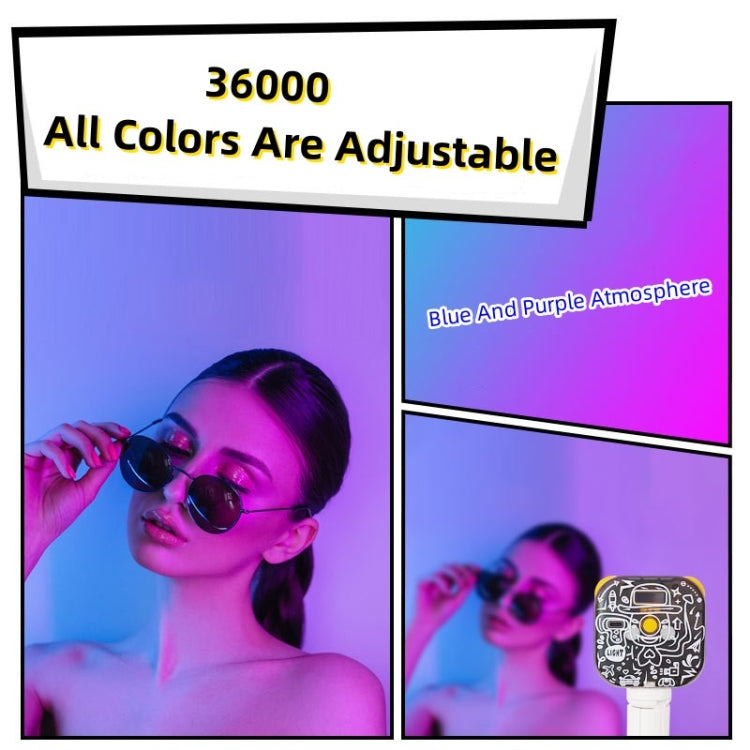 TV-6RGB 手持式豆腐6W填充燈迷你便攜式RGB LED視頻燈