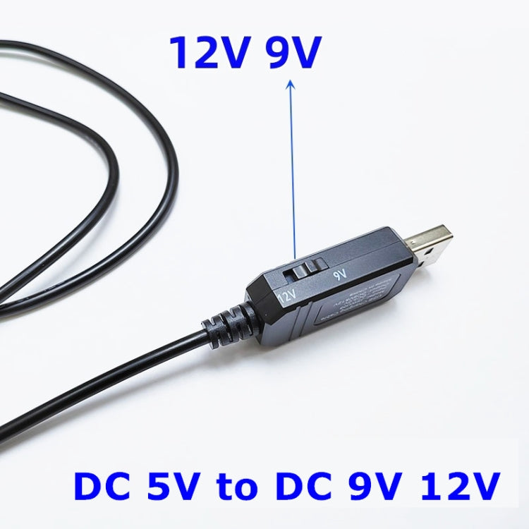 DC 5V至DC 9V 12V USB電壓升壓轉換器線，帶1A升壓變壓器, DC 5V to DC 9V 12V