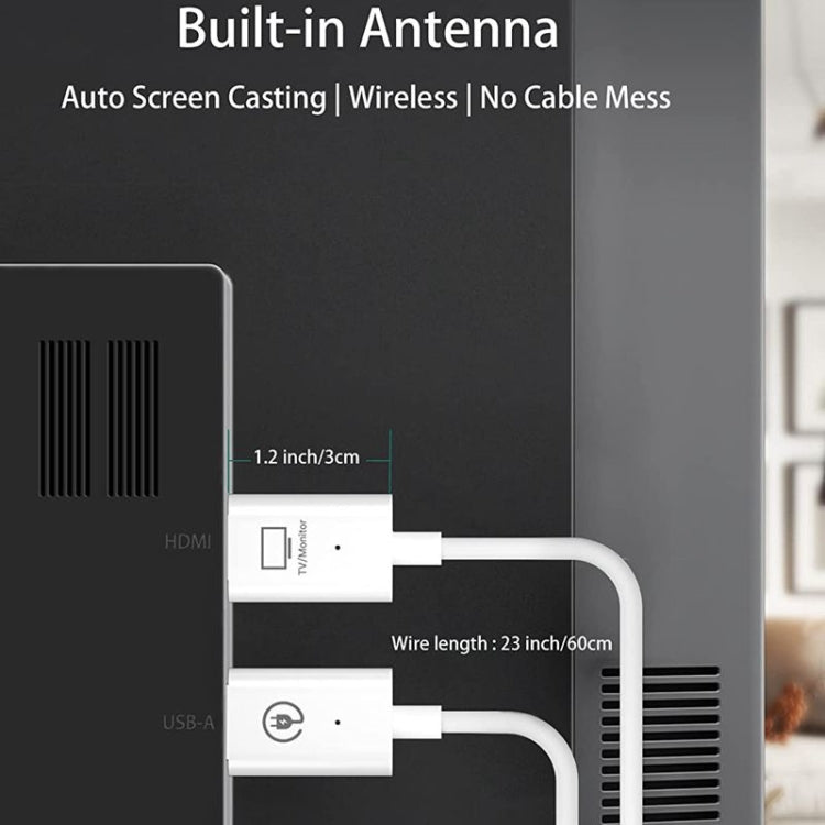 無線HDMI發射器和接收器套件，HDMI無線擴展適配器，適用於PC、筆記本電腦、相機到HDTV/投影儀的1080P 60fps視頻音頻投影