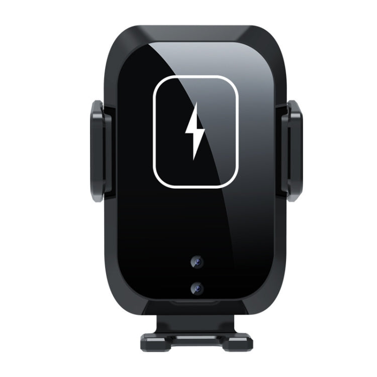 X11三軸聯動15W智能觸控自動伸縮夾快速充電無線車載充電器