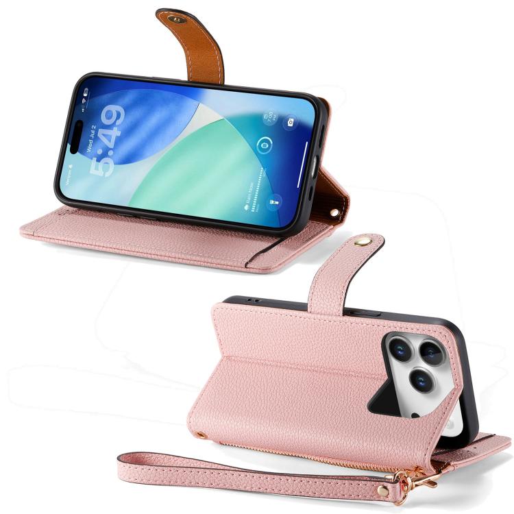 愛心拉鏈掛繩手機皮套