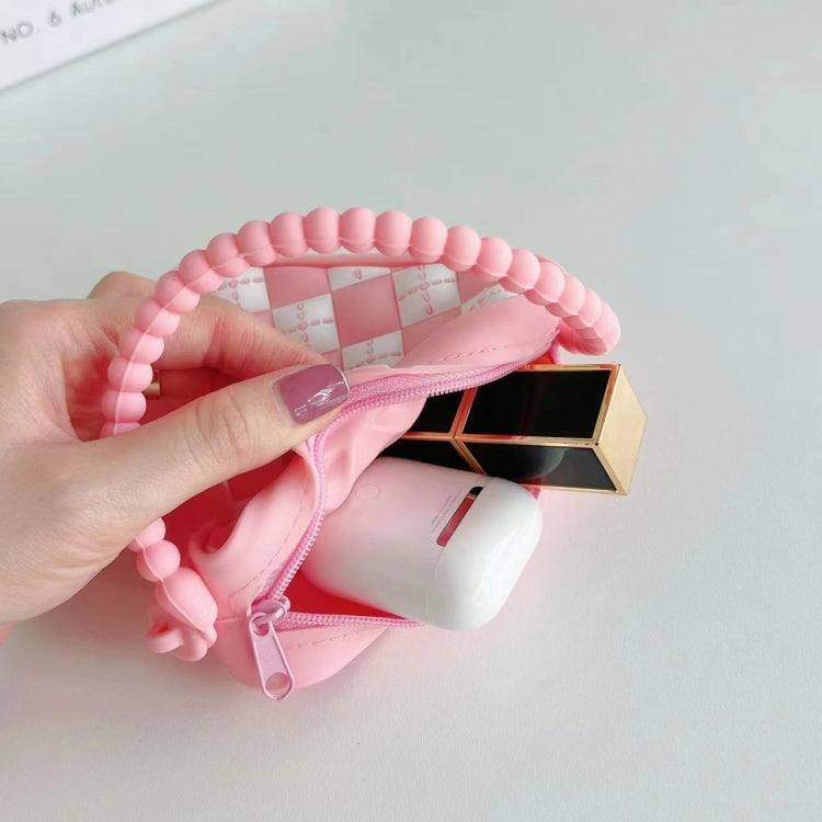 鑽石形狀迷你便攜單肩包硅膠材質手提包