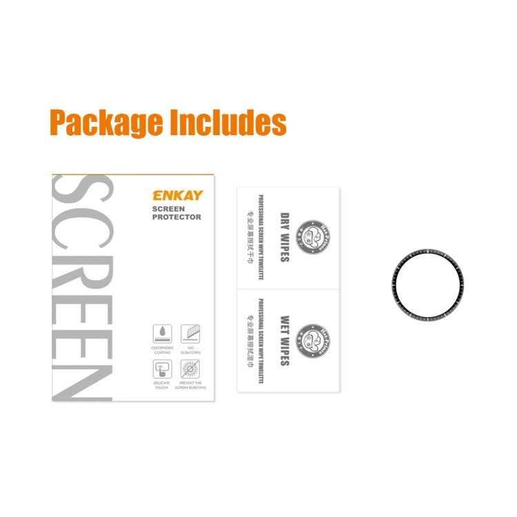 適用於 華為 Watch 4 Pro ENKAY 3D曲面PC軟邊+PMMA全屏覆蓋高清屏幕保護膜