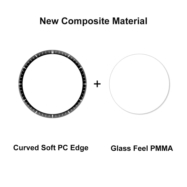 適用於 華為 Watch 4 Pro ENKAY 3D曲面PC軟邊+PMMA全屏覆蓋高清屏幕保護膜