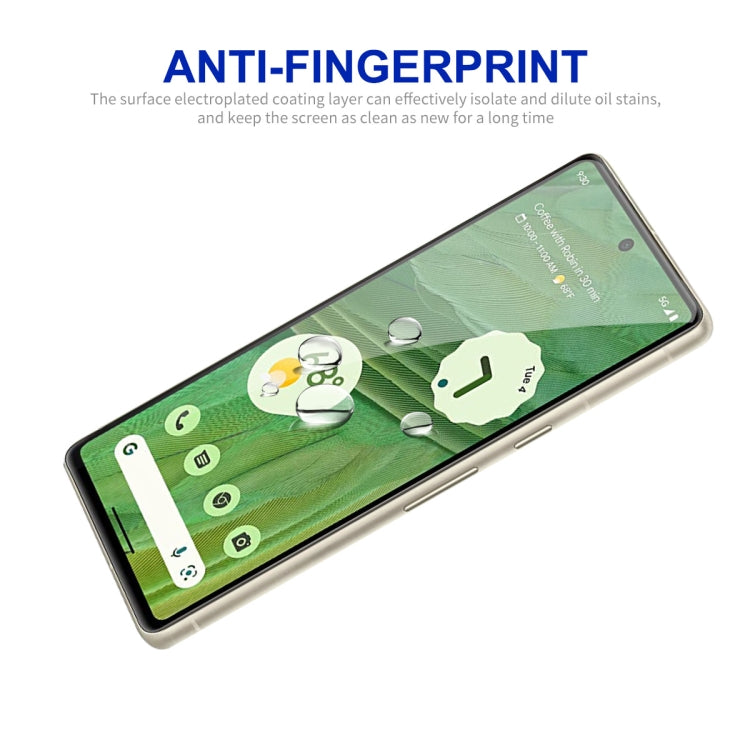 適用於 谷歌Pixel 7A ENKAY Hat-Prince 全膠絲印高鋁硅玻璃 0.26mm 9H 2.5D全屏鋼化保護膜