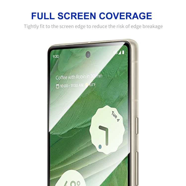 適用於 谷歌Pixel 7A ENKAY Hat-Prince 全膠絲印高鋁硅玻璃 0.26mm 9H 2.5D全屏鋼化保護膜