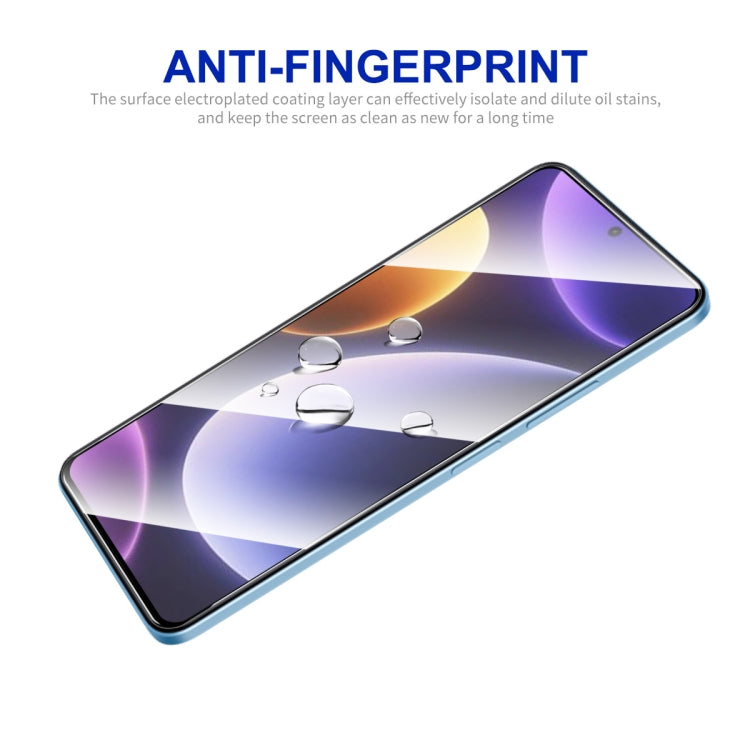 適用於 小米Poco F5 / 紅米Note 12 Turbo ENKAY Hat-Prince 全膠絲印高鋁硅玻璃 0.26mm 9H 2.5D全屏鋼化保護膜