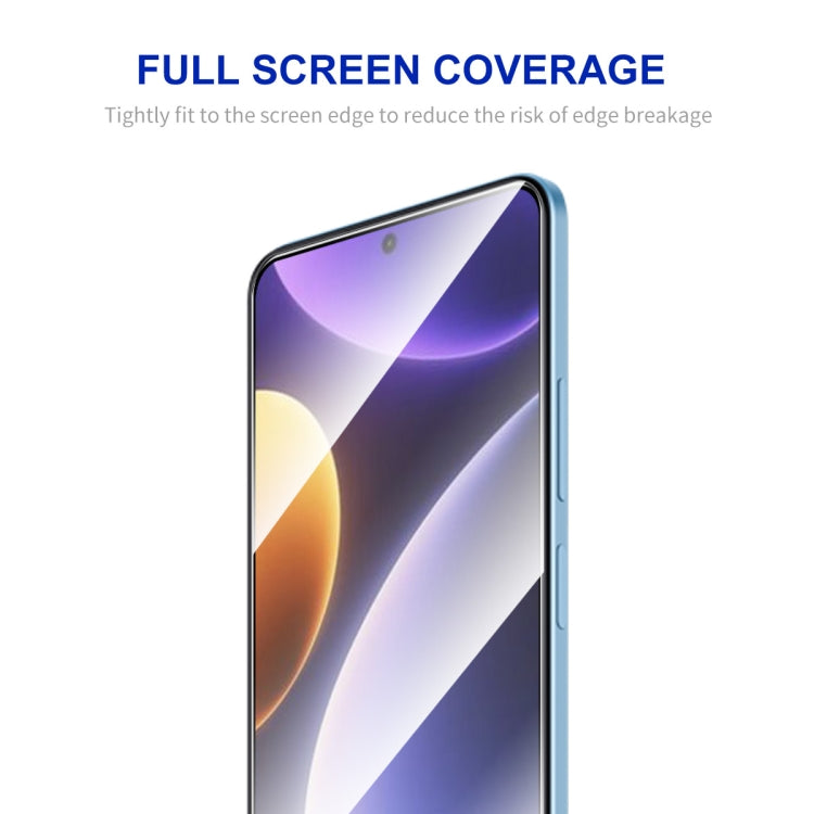 適用於 小米Poco F5 / 紅米Note 12 Turbo ENKAY Hat-Prince 全膠絲印高鋁硅玻璃 0.26mm 9H 2.5D全屏鋼化保護膜