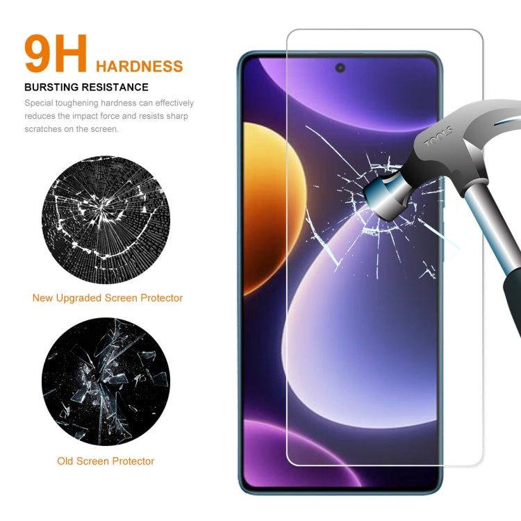 適用於 小米Poco F5 / 紅米Note 12 Turbo ENKAY Hat-Prince 0.26mm 9H 2.5D弧邊高鋁硅鋼化玻璃保護膜