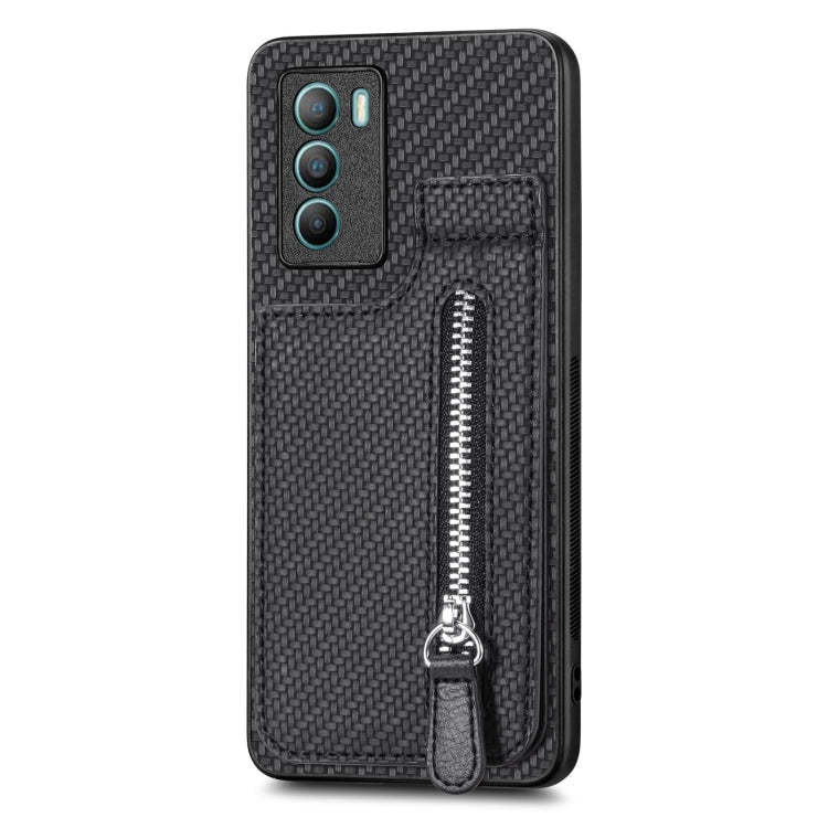 碳纖維紋上下開拉鏈手機殼, For vivo T1, For vivo X90 Pro, For vivo X90