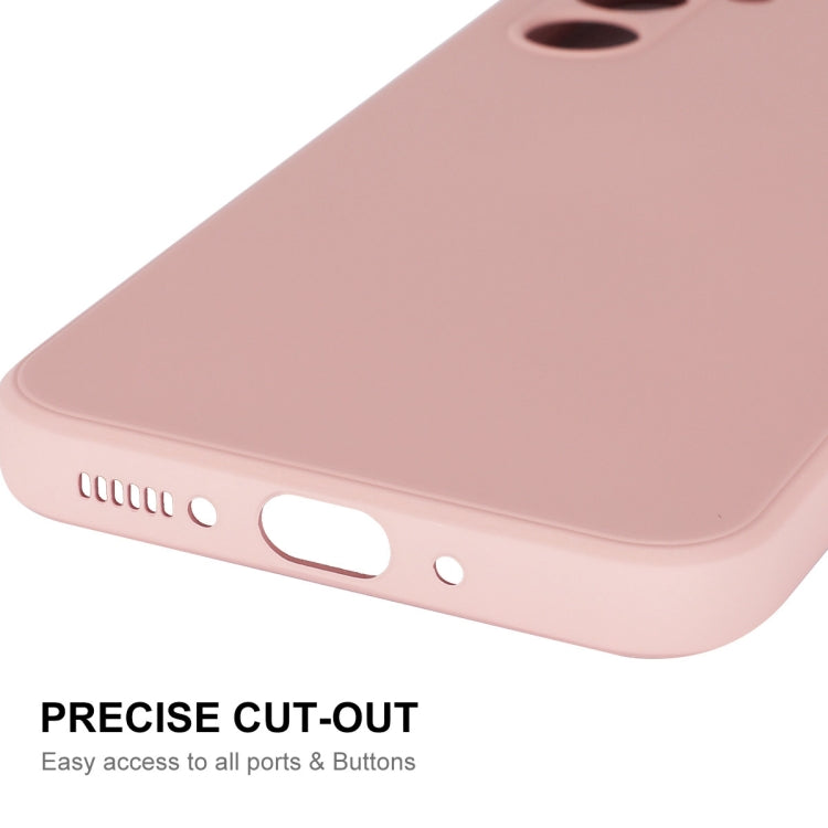 ENKAY Hat-Prince 純色硅膠殼膜套裝 直邊液態硅膠精孔殼+0.26mm高鋁硅鋼化膜, For Samsung Galaxy A54 5G