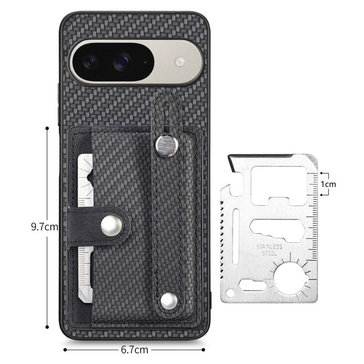 腕帶工具刀插卡支架手機殼, For Google Pixel 10 Pro XL, For Google Pixel 10 / 10 Pro, For Google Pixel 9a, For Google Pixel 9 Pro XL, For Google Pixel 9 Pro, For Google Pixel 9, For Google Pixel 7a