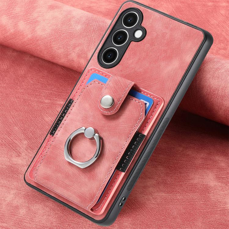 膚感指環插卡手機殼, For Samsung Galaxy S24 FE 5G, For Sumsung Galaxy A55 5G, For Samsung Galaxy A35 5G, For Samsung Galaxy S24 Ultra 5G, For Samsung Galaxy S24+ 5G, For Samsung Galaxy A15, For Samsung Galaxy S8+, For Samsung Galaxy S8