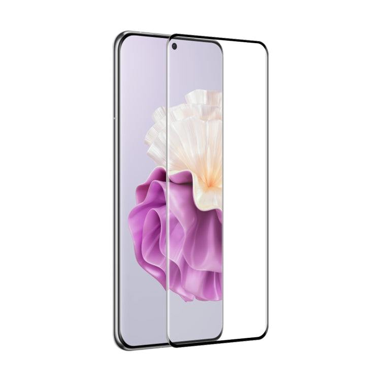 1片裝 ENKAY Hat-Prince 全膠升級版 0.26mm 9H 3D熱彎曲面全屏覆蓋鋼化膜, For Huawei P60 Pro / Art(1pc)