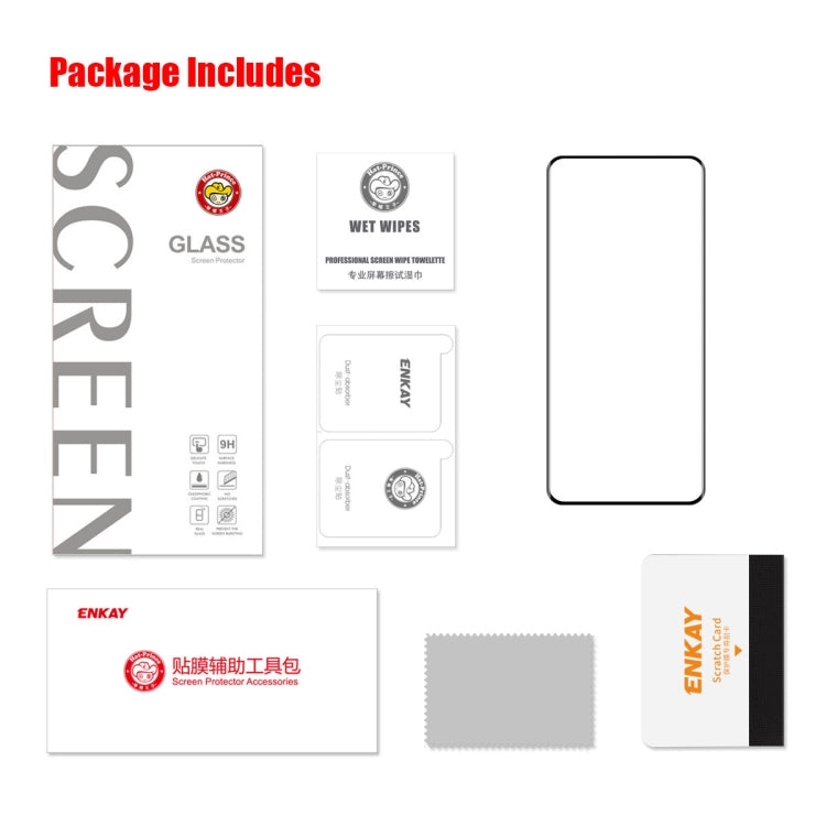 1片裝 ENKAY Hat-Prince 全膠升級版 0.26mm 9H 3D熱彎曲面全屏覆蓋鋼化膜, For Huawei P60 Pro / Art(1pc)