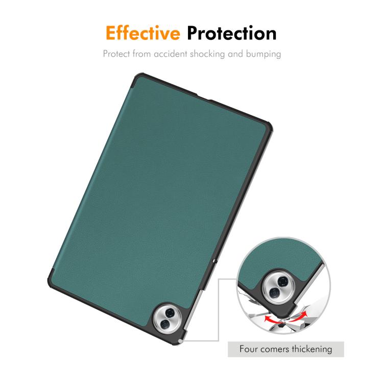 ENKAY 三折卡斯特紋+塑料底殼帶支架功能智能休眠保護套