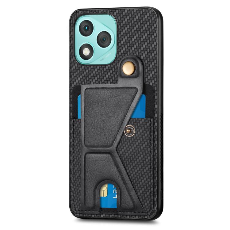 碳纖維紋 K字磁吸插卡防摔手機殼