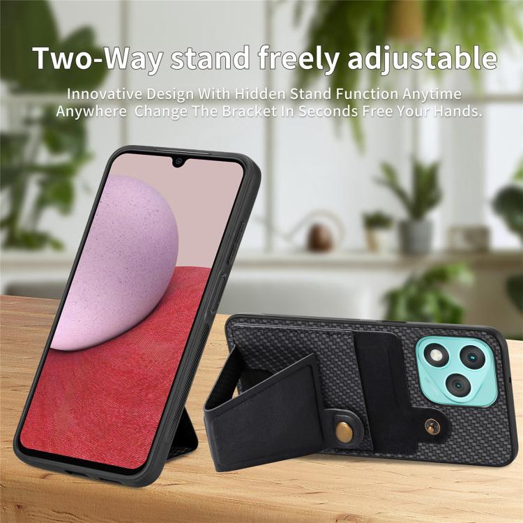 碳纖維紋 K字磁吸插卡防摔手機殼