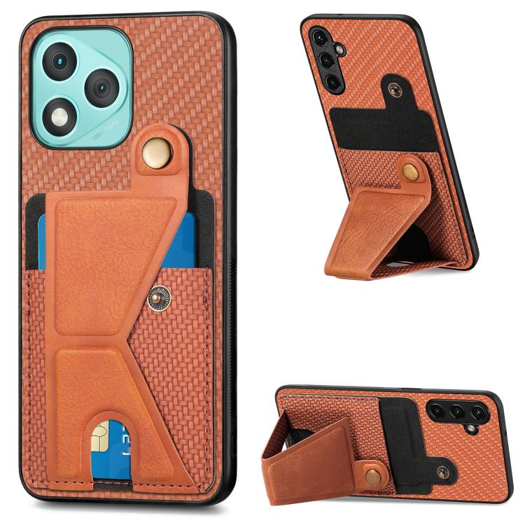 碳纖維紋 K字磁吸插卡防摔手機殼