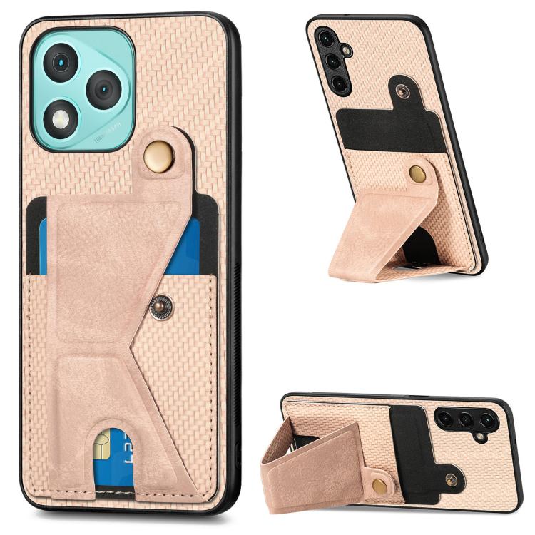 碳纖維紋 K字磁吸插卡防摔手機殼