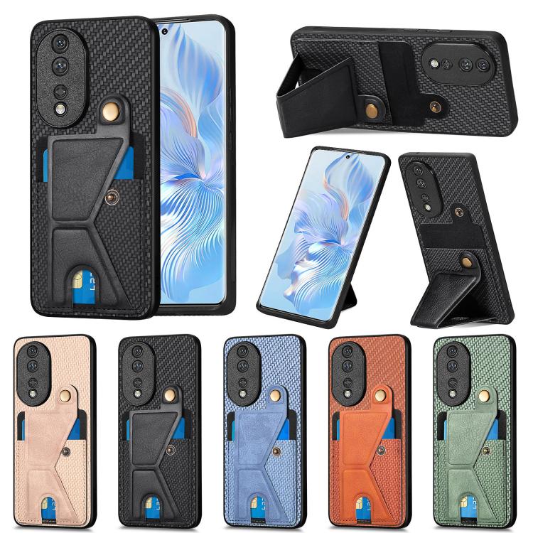 碳纖維紋 K字磁吸插卡防摔手機殼