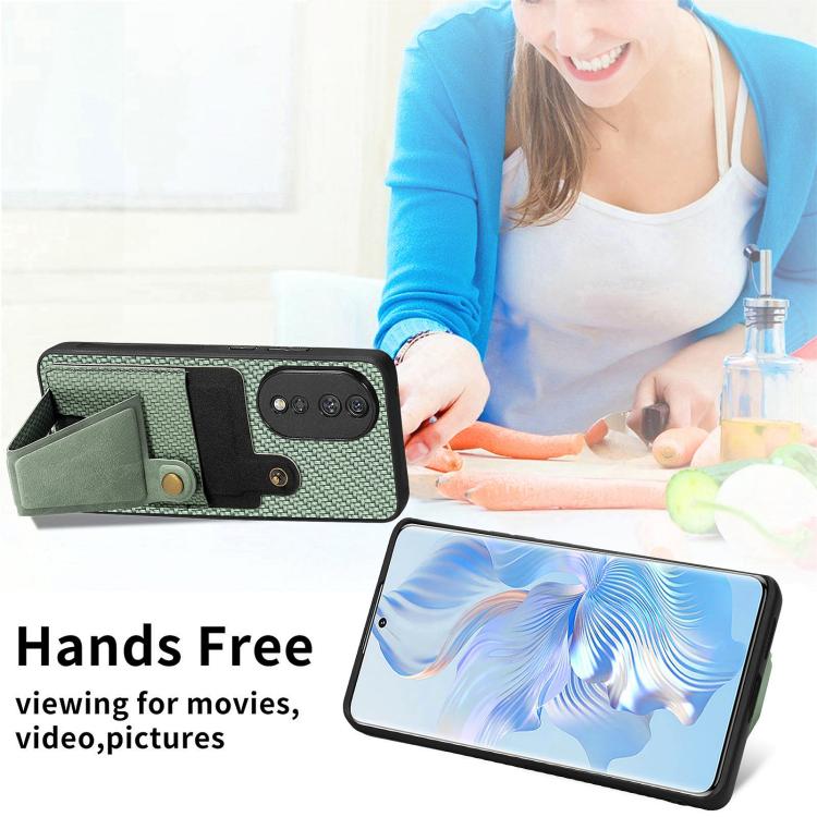 碳纖維紋 K字磁吸插卡防摔手機殼