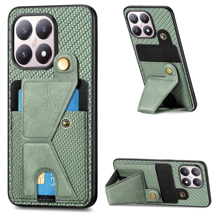 碳纖維紋 K字磁吸插卡防摔手機殼, For Xiaomi 15T, For Redmi 15C 5G / 4G Global 171mm, For Redmi K80 Pro / Poco F7 Ultra, For Redmi K80 / Poco F7 Pro, For Redmi Turbo 4, For Xiaomi Poco X7 Pro, For Redmi Note 12 5G, For Redmi Note 11T Pro 5G, For Redmi Note 10 4G