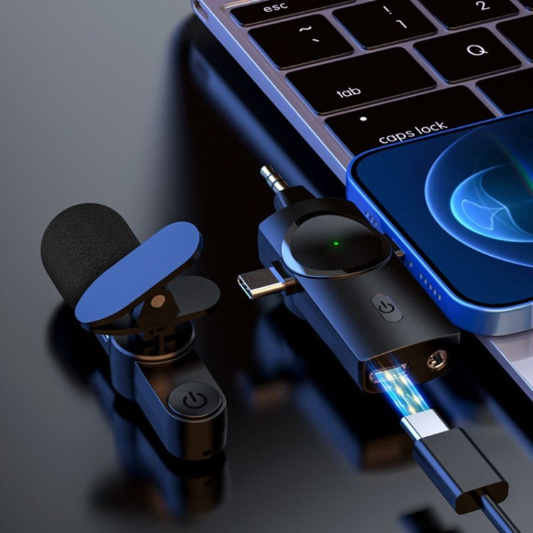 三合一領夾式降噪無線麥克風 適用於 iPhone / iPad / Android / Camera