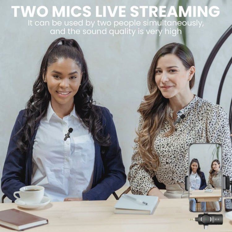 三合一領夾式降噪無線麥克風 適用於 iPhone / iPad / Android / Camera