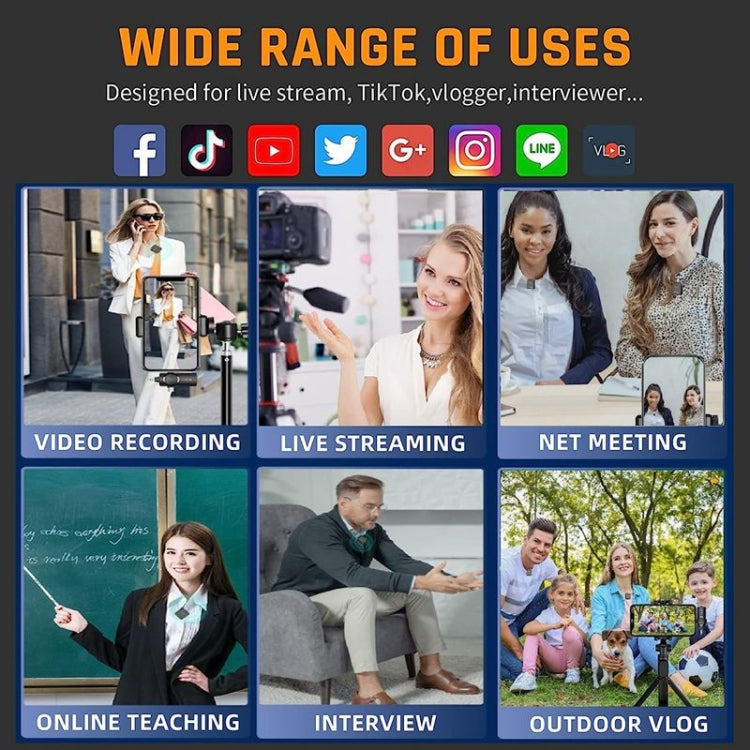 三合一迷你無線領夾式麥克風