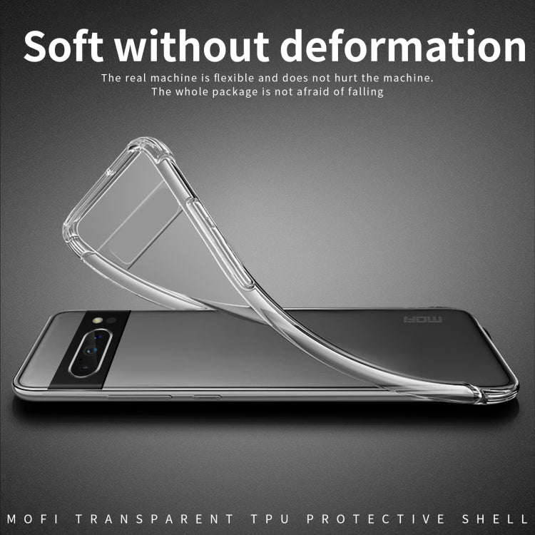 莫凡 明系列  全透明超薄TPU軟殼 四周全包保護殼, For Google Pixel 8 Pro, For Google Pixel 8