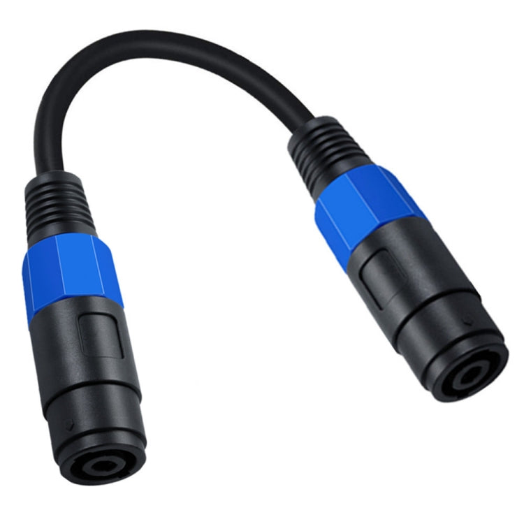 JUNSUNMAY Speakon母轉Speakon母 音頻揚聲器轉接線，長度:50cm