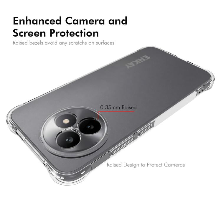 ENKAY Hat-Prince 透明防摔系列 四角加厚帶防滑條透明TPU手機防摔保護殼