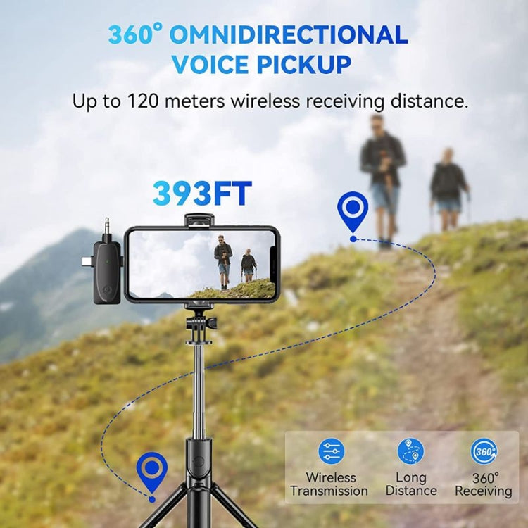 三合一迷你無線領夾式麥克風 帶降噪功能