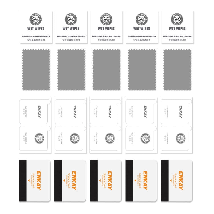 5片裝 ENKAY Hat-Prince 全膠升級版 0.26mm 9H 3D熱彎曲面全屏覆蓋鋼化膜