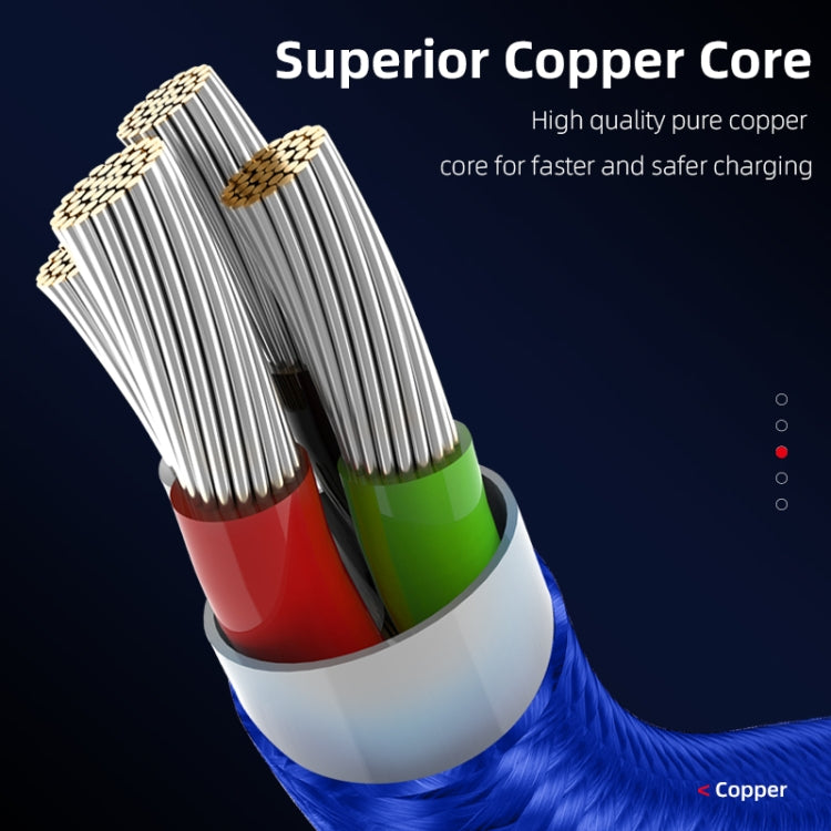 ENKAY 一線兩頭 3A超級快充 USB轉8 Pin+Type-C磁吸數據線